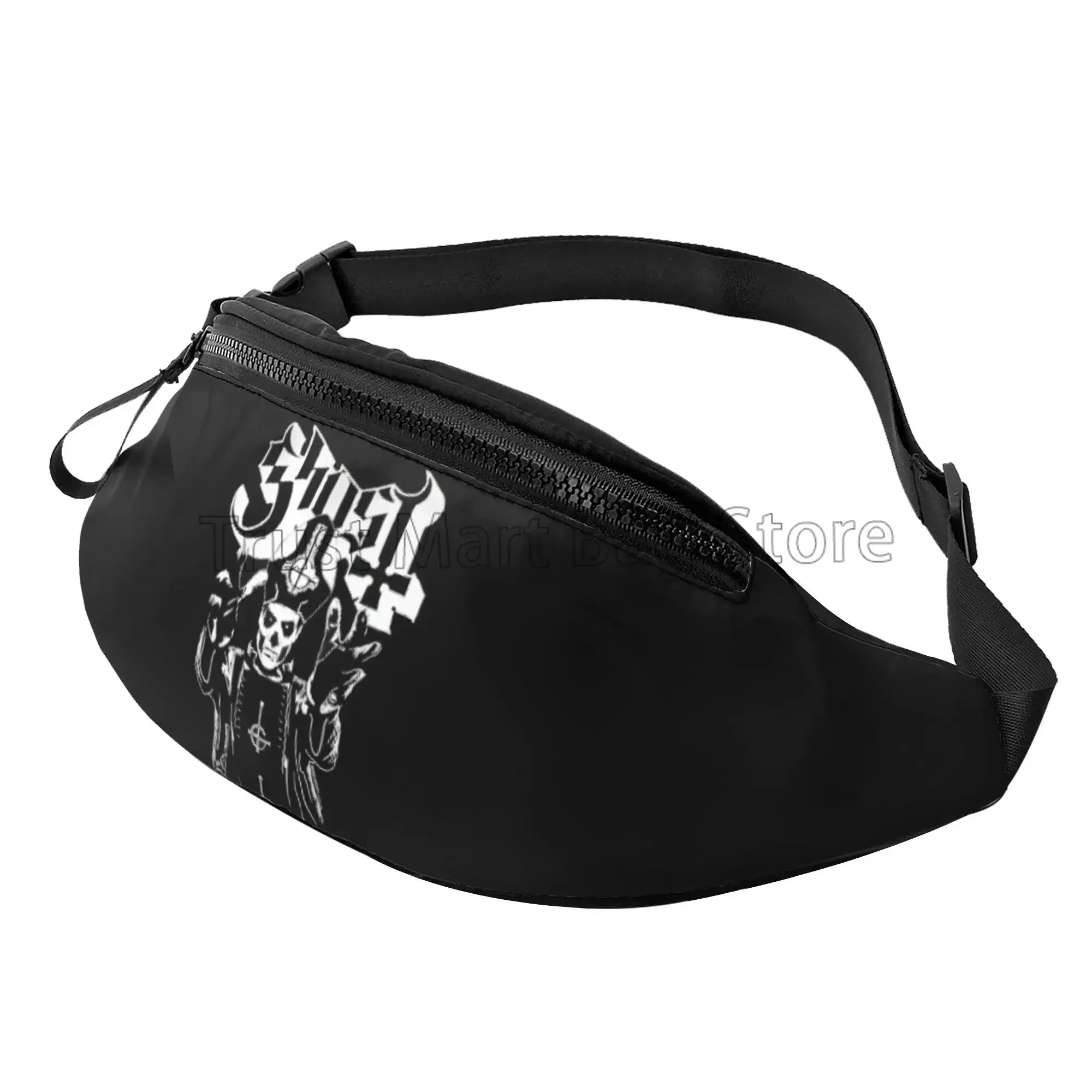 

Band Ghost BC Fanny Pack for Women Man Sport Waist Pack Bag Adjustable Workout Casual Waist Bag for Travel Hiking Hip Pack