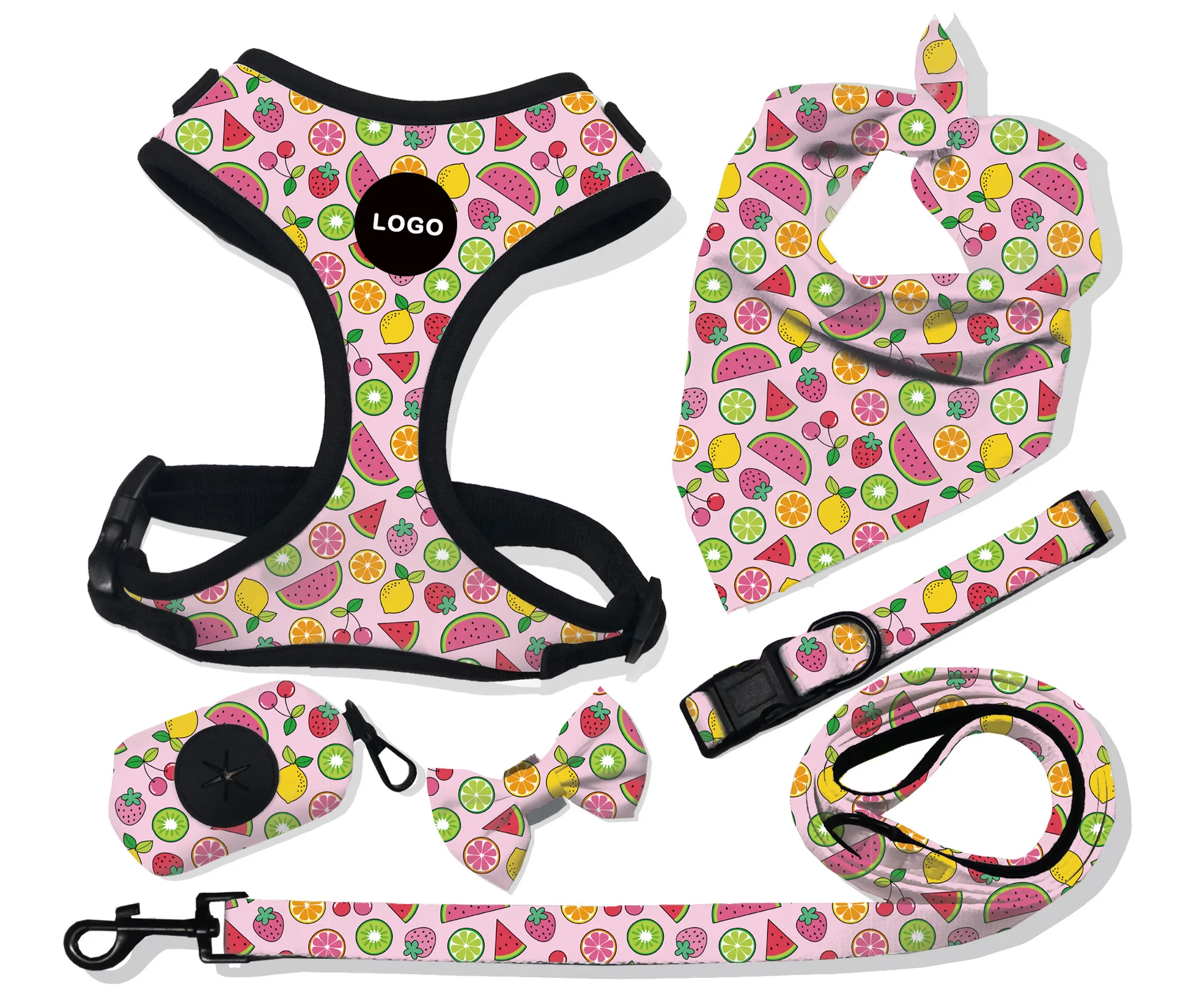 

Pet Traction Rope 6-piece Vest Style Universal Chest Strap Dog Supplies Rope Set