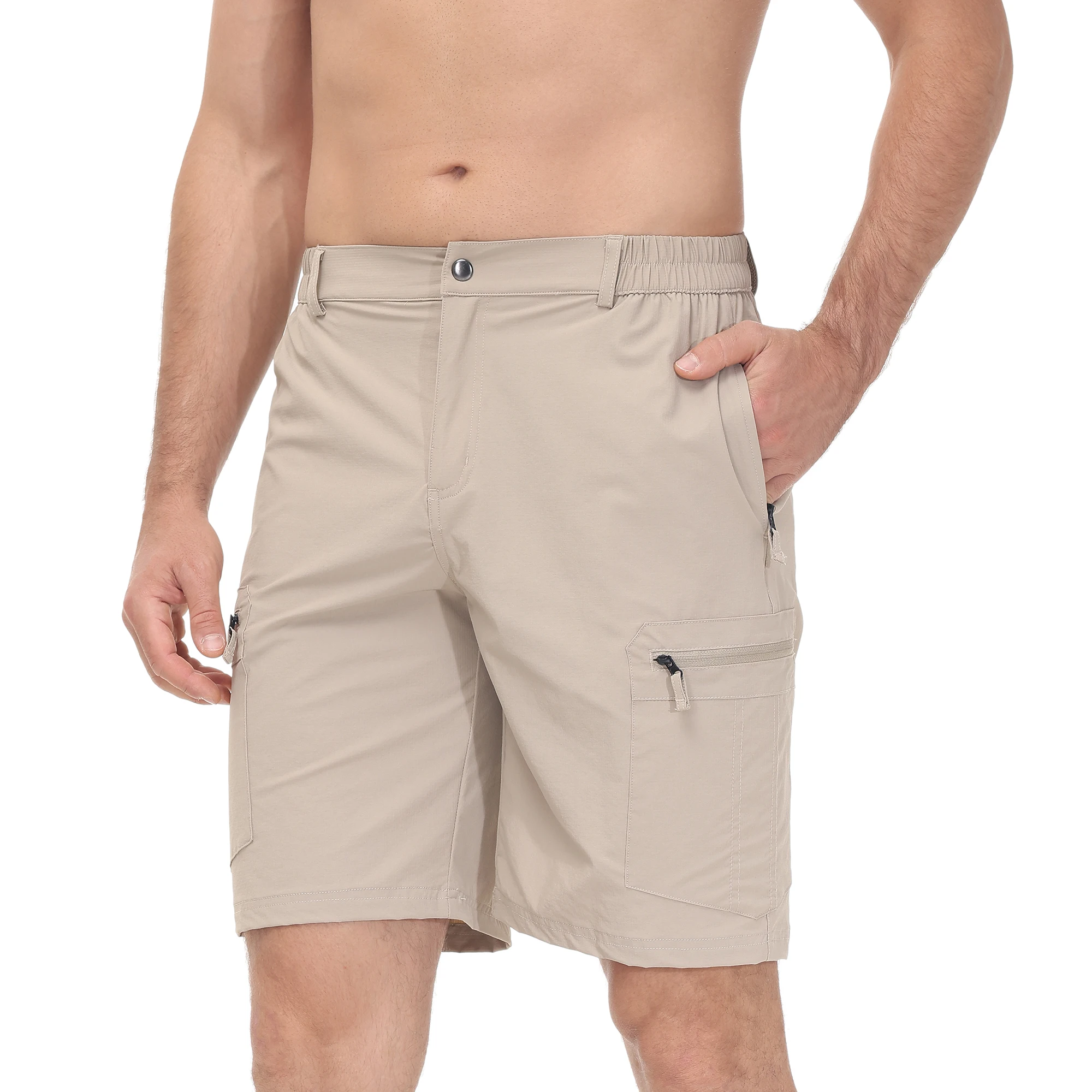 Sommer Männer Cargo Shorts wasserdichte taktische kurze Hosen Kletter shorts elastischen Gürtel schnell trocknen Camping lässig kurz Angeln upf50 – Detail 20