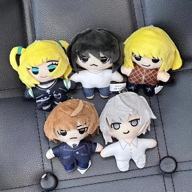 9cm New Death Note Plush Doll Pendant Misa Amane Yagami Light Mihael Keehl L Lawliet Toys For Kids Christmas Gifts