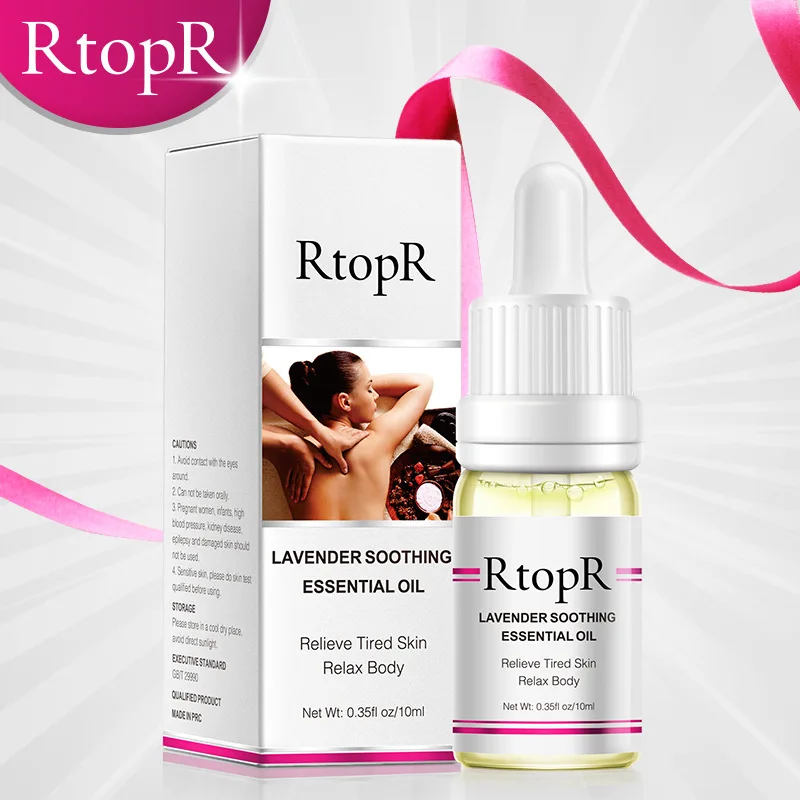 

10ml RtopR Lavender Light Smoothing Active Essential Oil Muscle Relaxation Massage Essence Natural Plant Extracts Skin Care