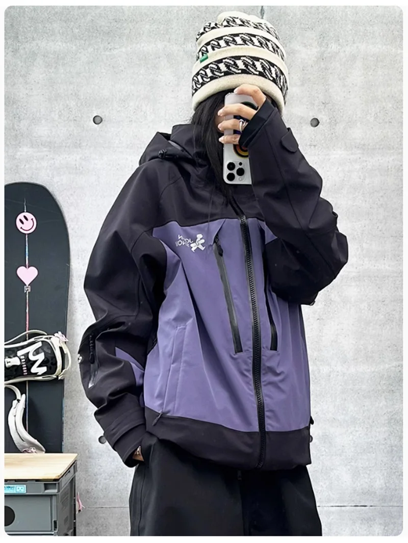 John Snow Hooded Ski Wear Warm Windproof Waterproof Ski Clothes Outdoor Jacket Sports Male And Female Snowboard Coat
