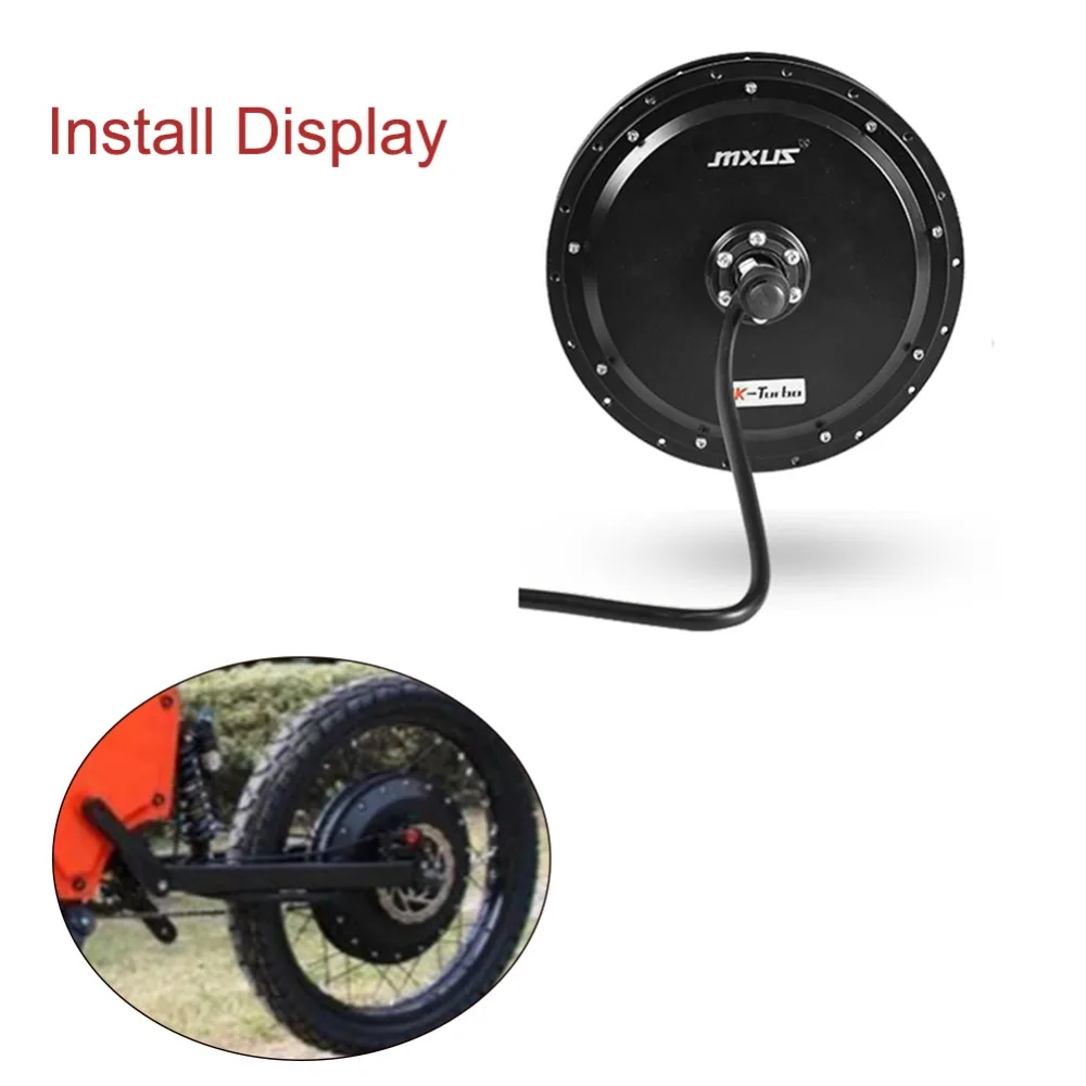 MXUS 브랜드 72V3000W 고속 브러시리스 기어리스 전기자전거 허브 모터 후륜 구동 전기자전거 개조 액세서리
