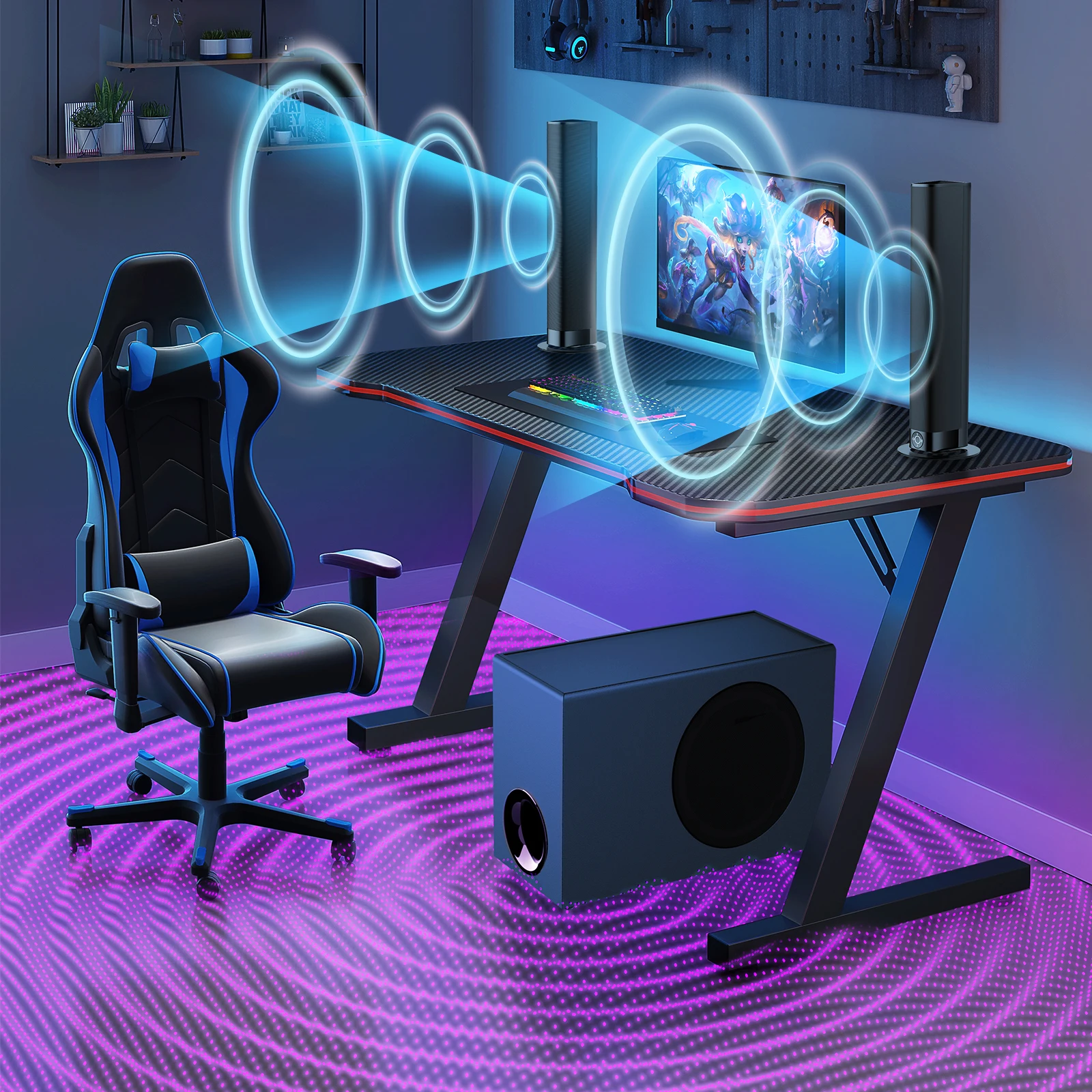 2.1 사운드바 TV 홈시어터 시스템 TV 사운드바 서브우퍼 무선 스피커 ARC/BT/AUX/OPT 연결 지원