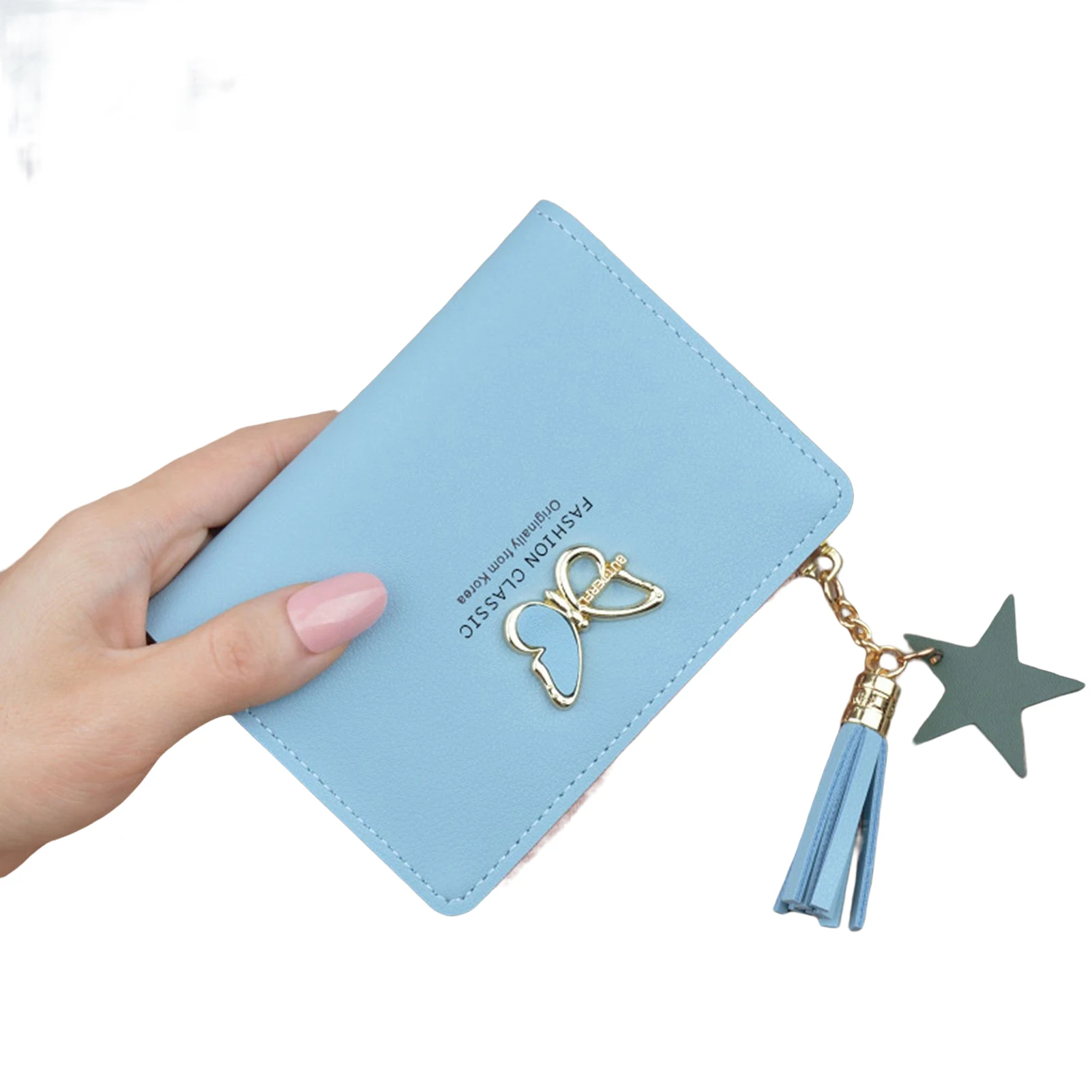 

Women's Small Purse Wallet PU Leather Lady Purse ​with Tassel for Girls Dating Working Outing