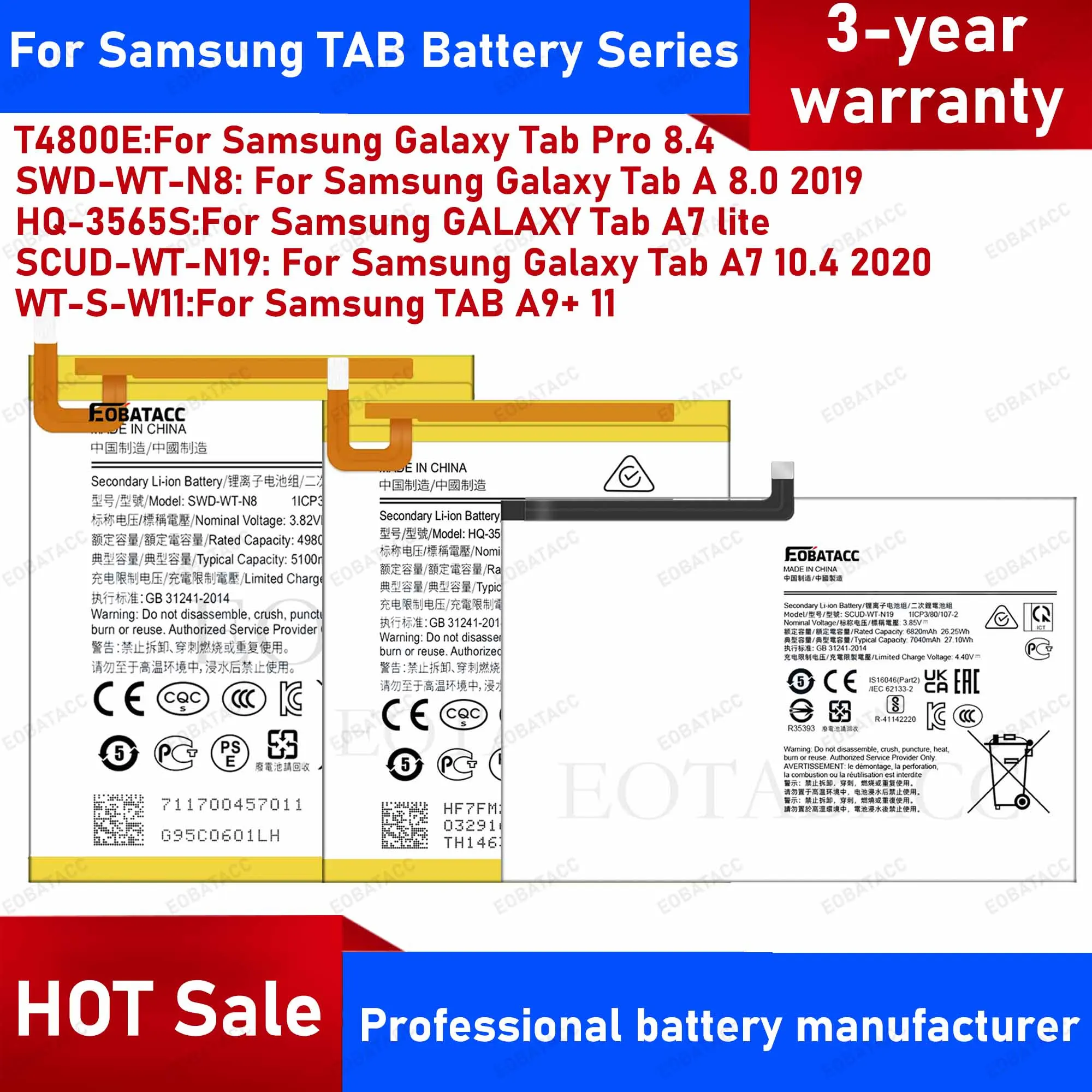 Premium Battery Replacement with Free Tool Kit