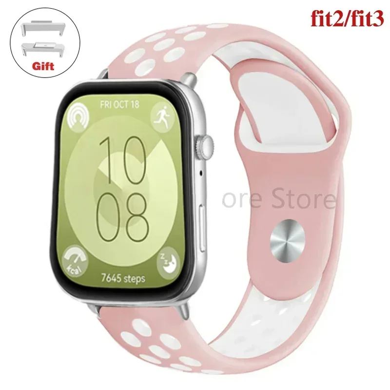 Breathable Silicone Sport Watchband - Vibrant Smart Wristband Bracelet