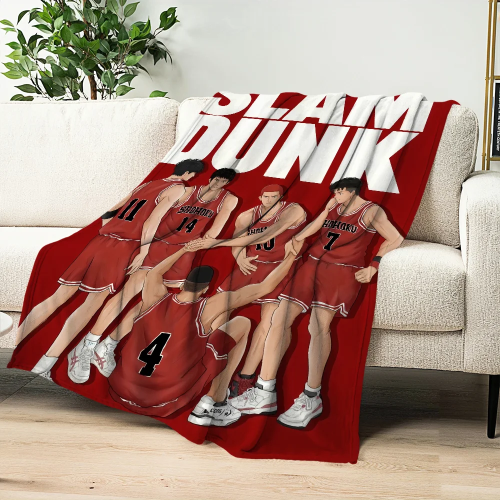 Anime C-Comics S-Slam D-Dunk Blanket Skin friendly comfort warm soft plush blanket suitable sofa living room office bedroom 5