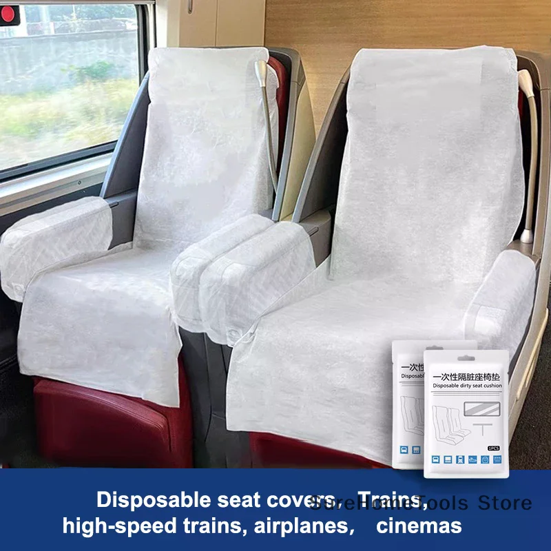 Disposable High-speed Rail Seat Cover Thickened Dirt-proof Travel Cushion Universal Train Airplane Chair Cover Portable Supplies