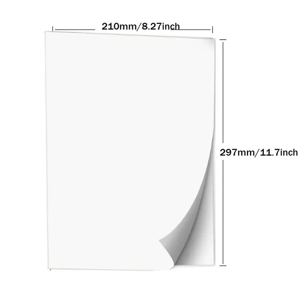 5 Sheets A4 Transfer Paper Iron On Heat Press T-shirt Inkjet Sublimation  Printing Paper DIY Craft Fabrics Thermal Transfer Paper