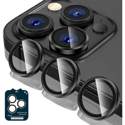 Premium Tempered Glass Camera Cover & Screen Protector - iPhone 16 Pro (Black)