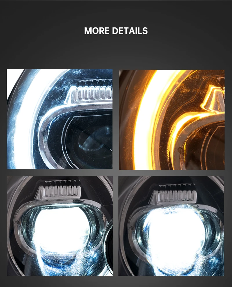 BMW 미니 쿠퍼 R56, R57, R58 용 LED 헤드라이트, 2007 2013 플러그 앤 플레이, 자동차 액세서리