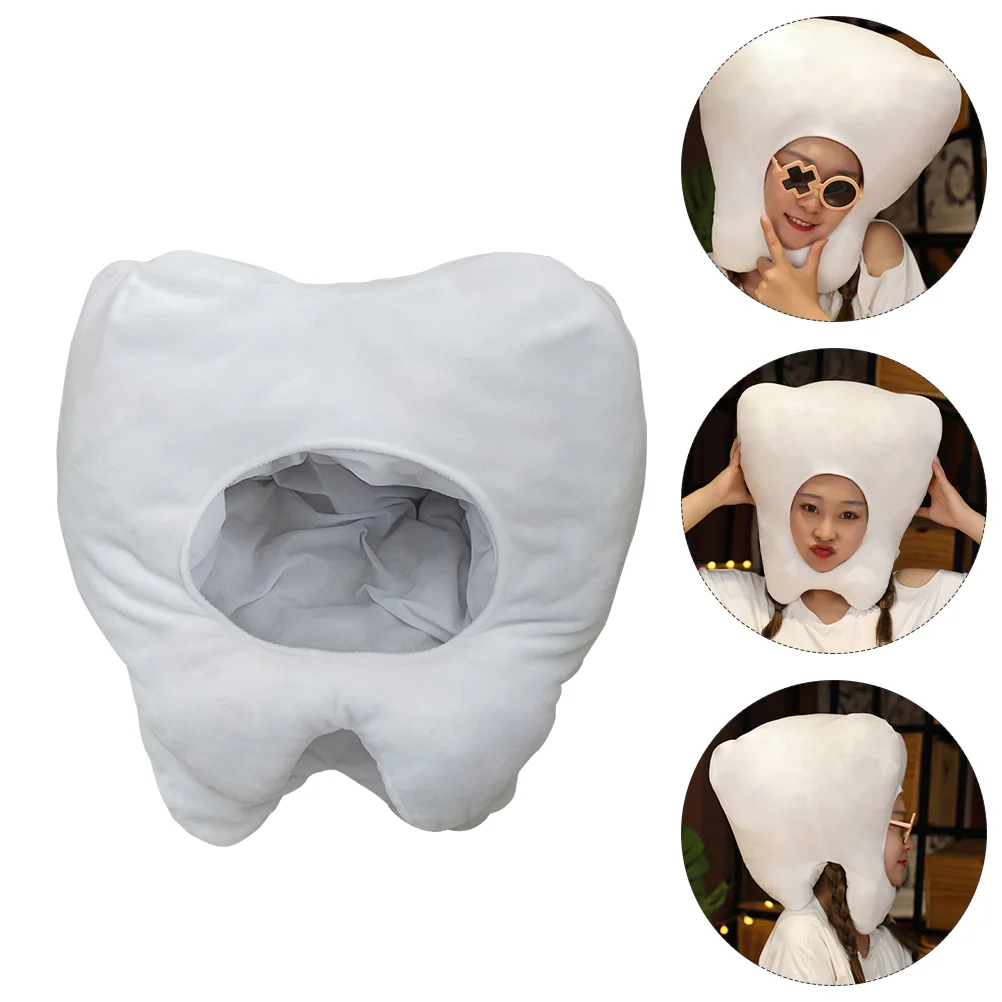 

Headgear Dreses Tooth Hat Photo Prop Funny Beautiful Props Lovely Novelty Cloth Halloween Child