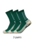 3 pairs of anti-skid classic sports socks with adhesive points, football socks 5
