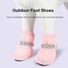 Sf7de25367bff428db09913298ee05105T.jpg 4pc, Dog Shoes Non-slip Breathable Wear-resistant Dog Boots Suitable for Small Medium Sized Pets Puppy Protective Footwear.
