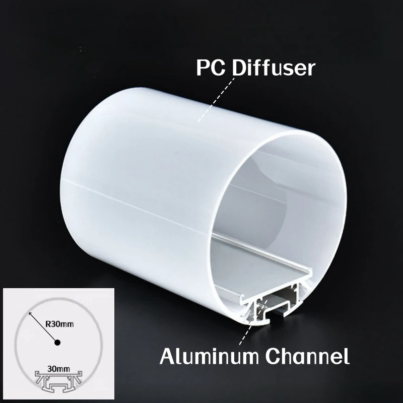 Profilé en aluminium pour carrelage LED - 2 m - Avec Cache – Carrelage Profilé en aluminium pour carrelage LED - 2 m - Avec Cache – Carrelage
