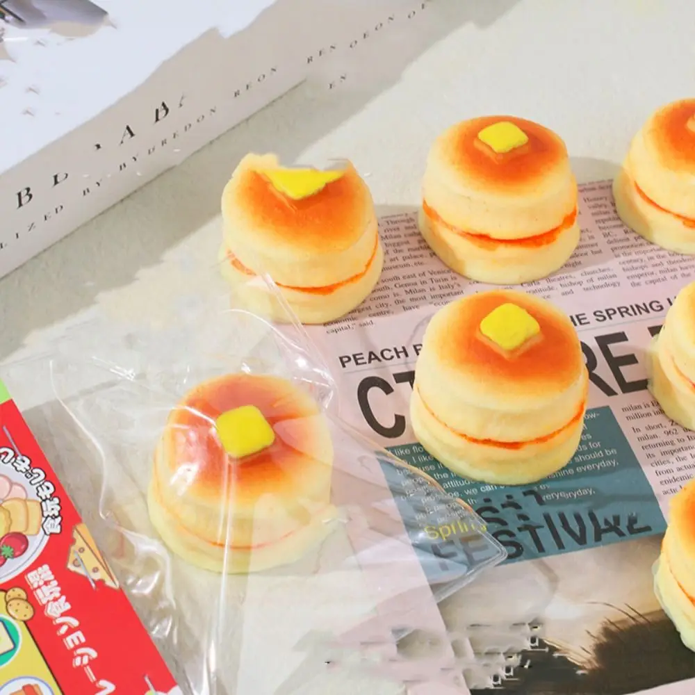 Anti-stress Slow Rising Squeeze Toy Tpr Soft Slow Rebound Toy Cake Shape Simulation Toast Stress Relief Toy Birthday Gift 2