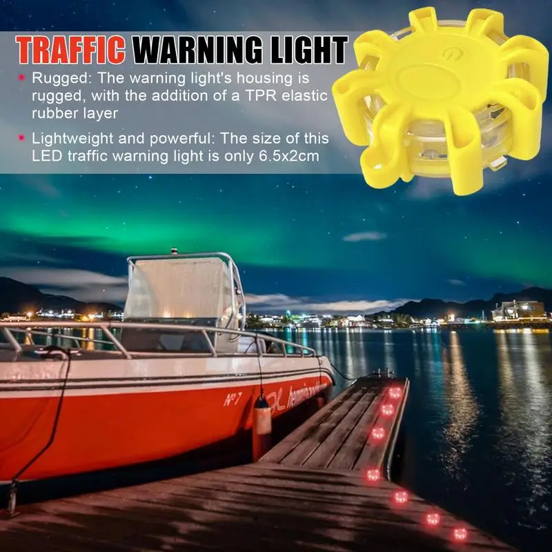Car Strobe Light Caution Lights Truck Strobe Lights Magnetic LED Warning Traffic Warning Light For School Buses Trucks