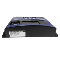 Contrôleur de charge MPPT pour panneaux solaires, 30A, 40A, 50A, 60A, 100A, 12V, 24V, pour touristes, avec écran LCD et port USB 5