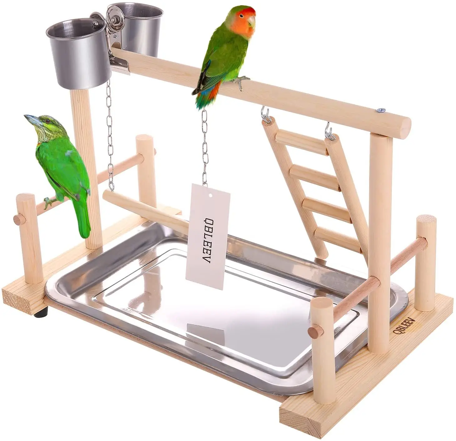 SolidWoodParrotStandStandBirdTrainingStandFrameToySupplies