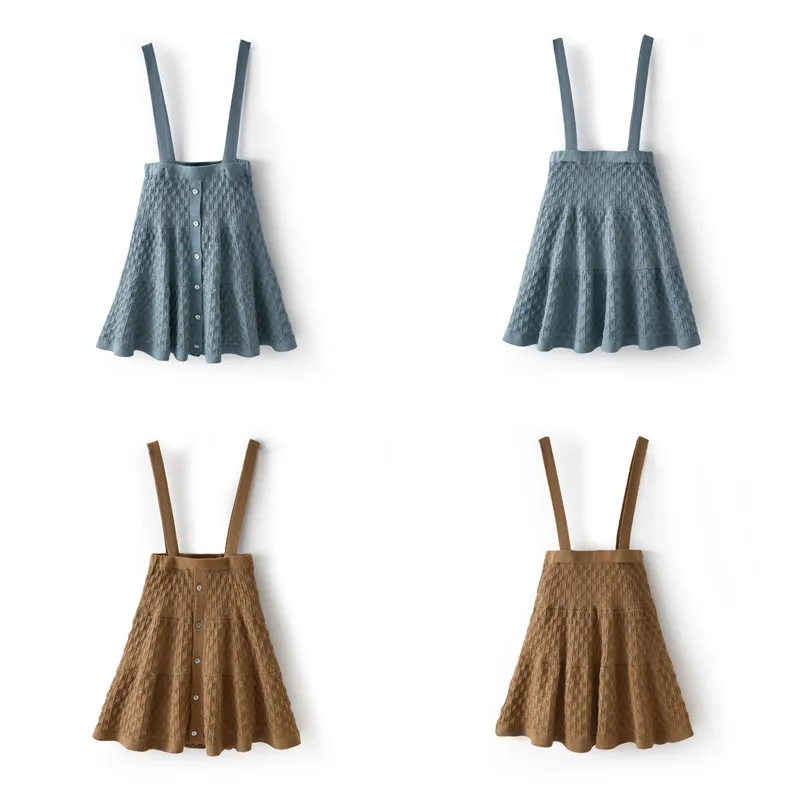 2022 Brother Sister Matching Clothes Summer Boys Girls Knitted Outfits