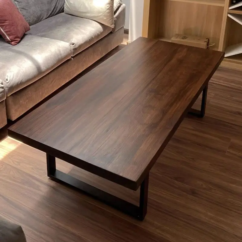 

Кофейный столик из массива дерева в американском ретро-стиле, простой современный маленький домашний чайный столик для гостиной, оригинальный скандинавский Железный арт