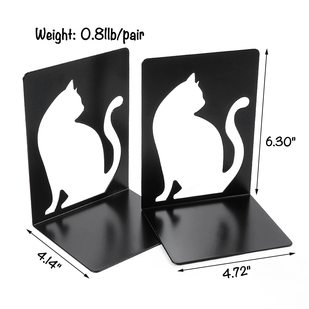 Beautiful Cat Book Ends For Shelves Duty Bookends For Heavy Book Iron Bookends Organizer rack Stand Shelf book organizer book holder book stand book terminal
