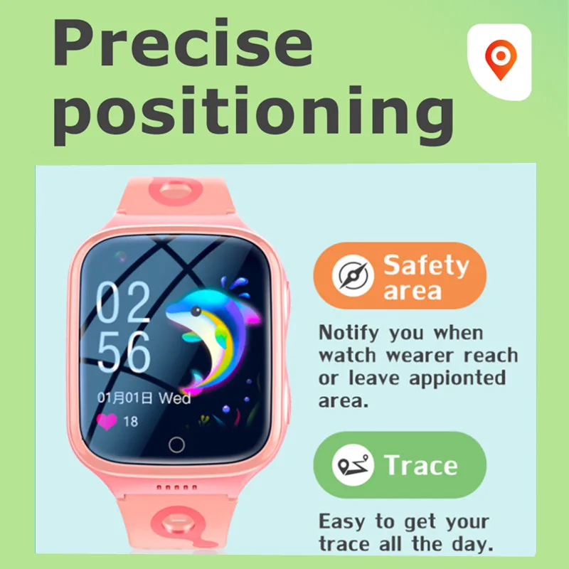 4G  Ʈ ġ ȭ  Smartwatch GPS  ð 1000mAh LBS WIFI  Ʈ ġ SOS SIM ī