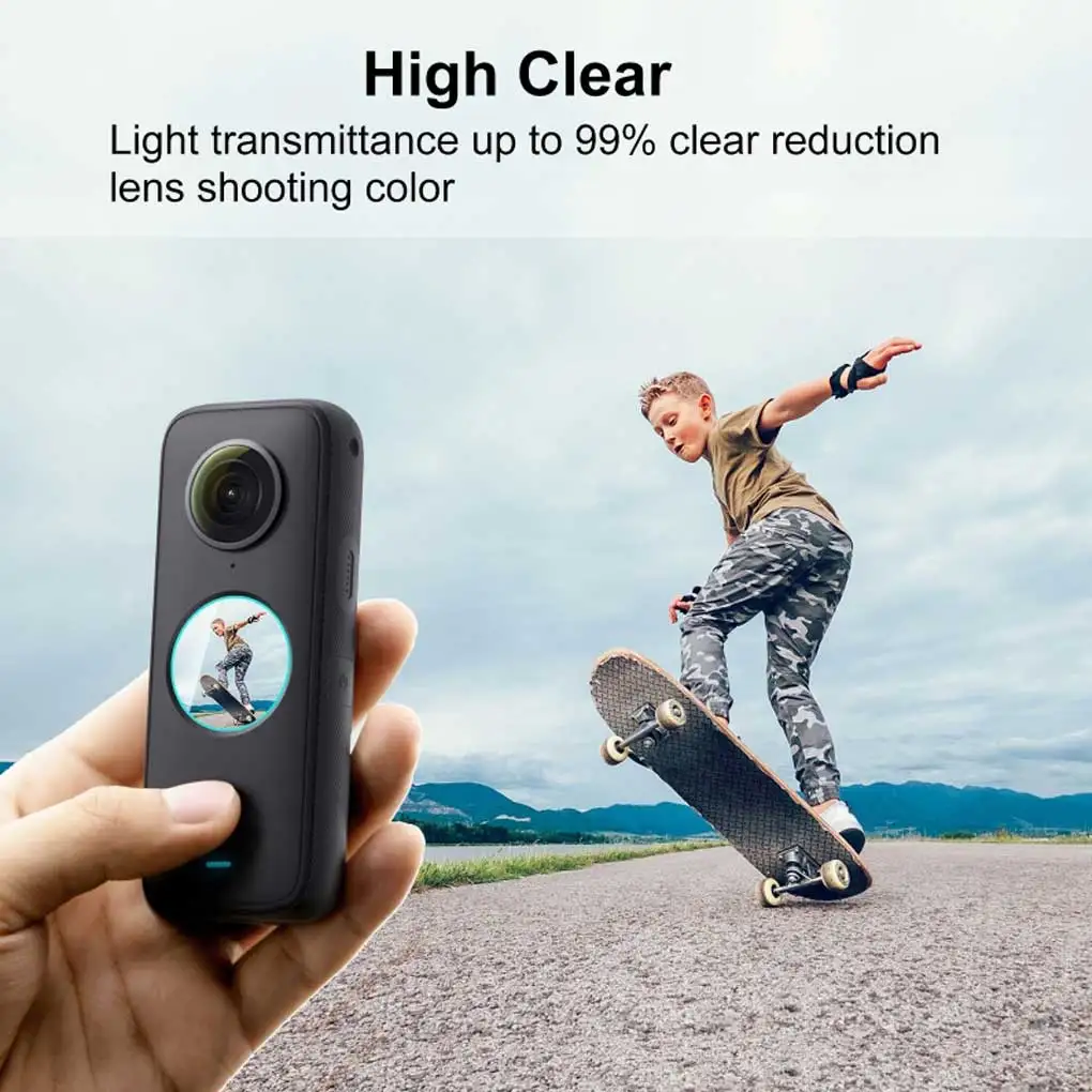 

2Pcs Film Screen Dust-proof Lens Films Tempered Glass Protector Part