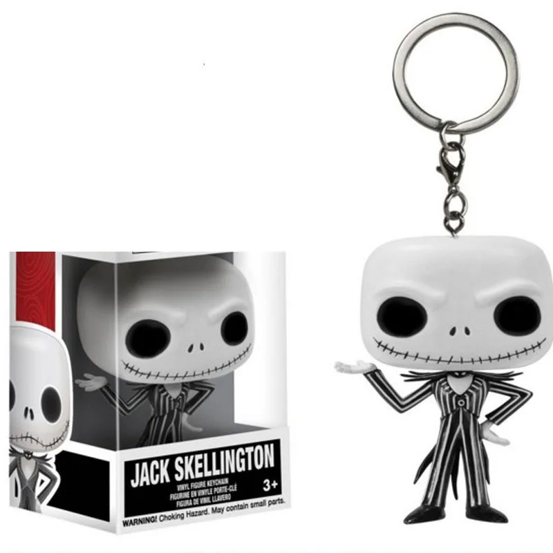 thumbnail image 1 of FUNKO POP Pesadilla antes de Navidad Jack Skellington Sally Kenny Zombie sentado Figura de acción Llavero Juguetes para niños, 1 of 5