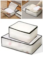 Clothes Cotton Quilt Storage Bag Large capacity transparent Quilt Organization Box PEVA Dust Proof Moving House Packaging Bag 1