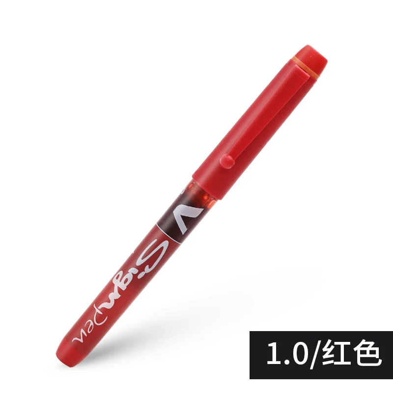 6pcs PILOT V-Sign Pen 1.0mm Large-capacity Signature Pen SW-VSP Business  Office Supplies Red Blue Black - AliExpress