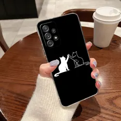 Charming Black Cat Design Phone Case Cover - Samsung A25(2023) (PTTM - CLS 01)
