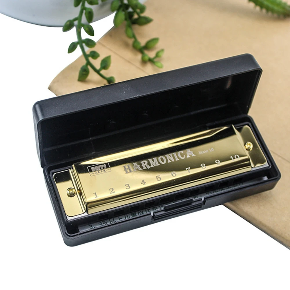 Description Picture 2 of itemHarmonica Key of C 10 Hole Chromatic Harmonica C with Case for Beginner Students Kids Gift with Case