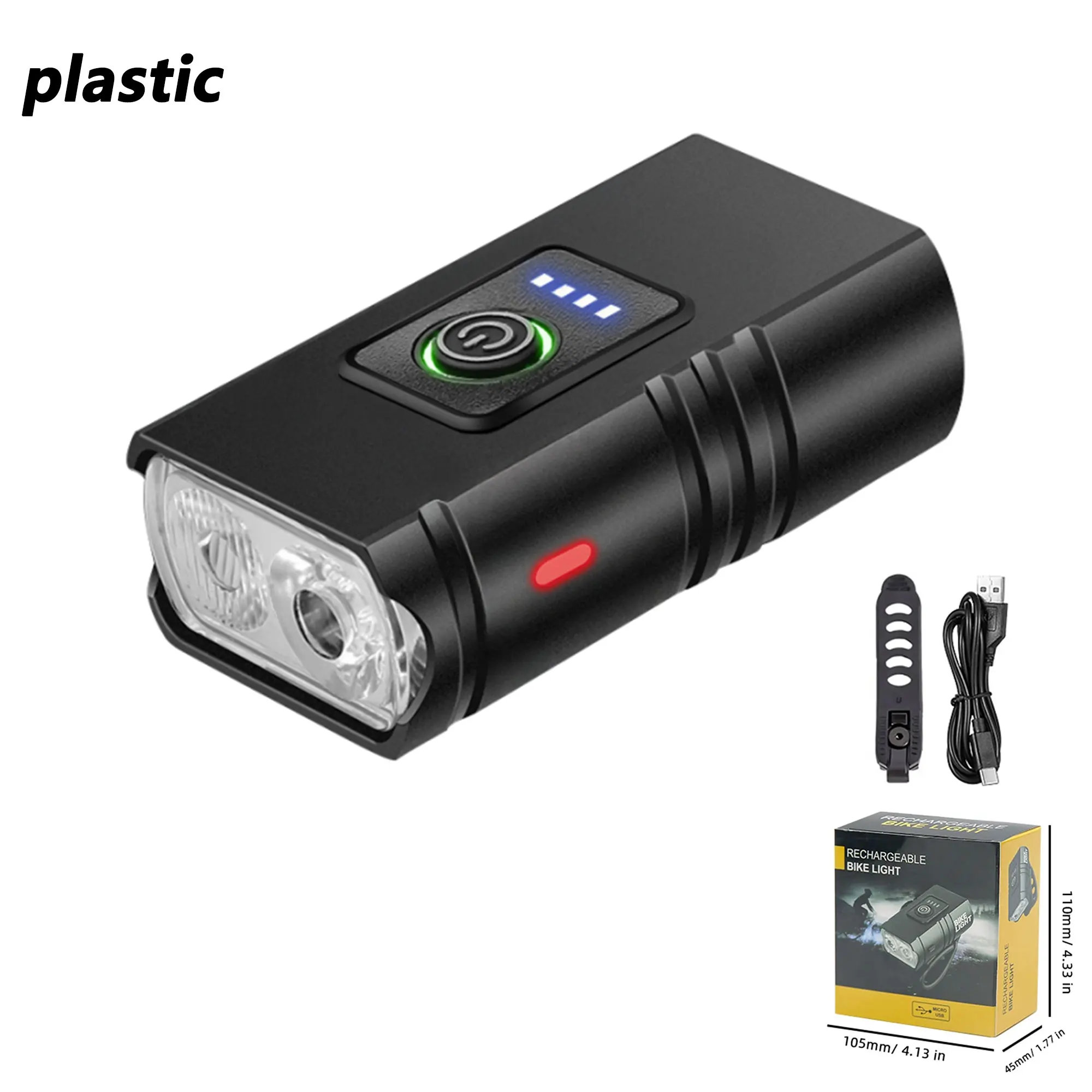 Rechargeable Waterproof LED Bike Safety Light