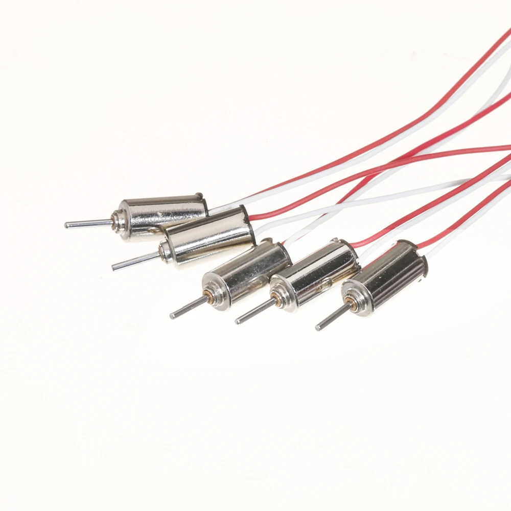 5PCS 마이크로 0408 코어리스 모터 DC 3.7V 20000RPM 고속 미니 4mm*8mm 코어리스 모터 장난감 취미 RC 드론 항공기용