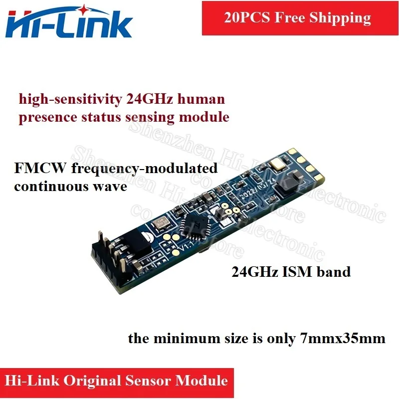 10pcs FreeShipping LD2410 LD2410B 24Ghz 인간 존재 감지기 ..