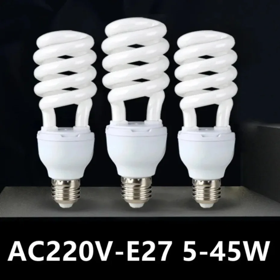 Spiral Light Bulb Energy-saving Lamps E27 5-45W AC220V LED Lamp led light led lamp