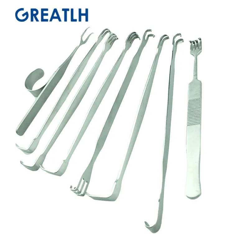 Stainless Steel Eyelid Hook Tool Double Head Eyelid Retractors Double Head Pull Hook Ophthalmic Instrument ophthalmic microsurgical scissors,ophthalmic surgical instruments