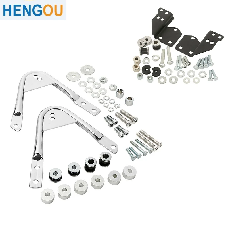 

Motorcycle Sissy Bar Mount Rack Docking Kit For Tour Pak Touring Road King Electra Glide Road Glide 1997-2008