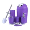 6 Pcs Bathroom Set Set Accessories Plastic Lotion Bath Accessory Luxury Bath Bathroom Products Bathroom for Vanity 2
