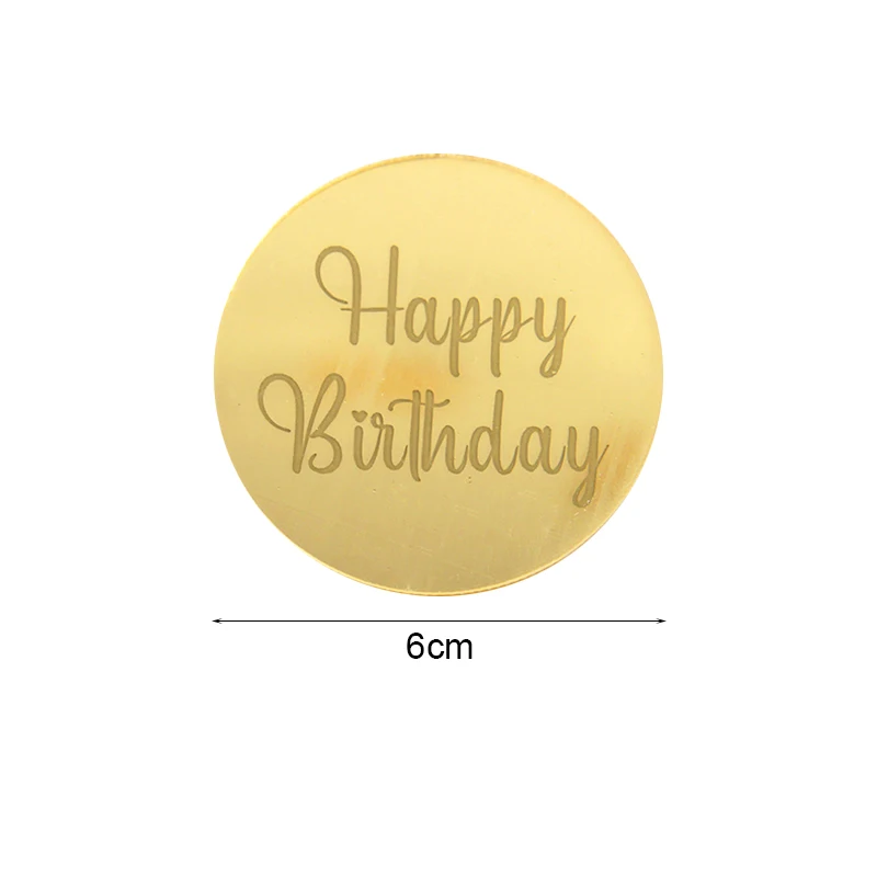 10 Stücke Alles Gute Zum Geburtstag Acryl Cupcake Topper Kinder Geburtstag Party Kuchen Dekoration Dessert Backen Kuchen Topper Party Supplies – Detail 3