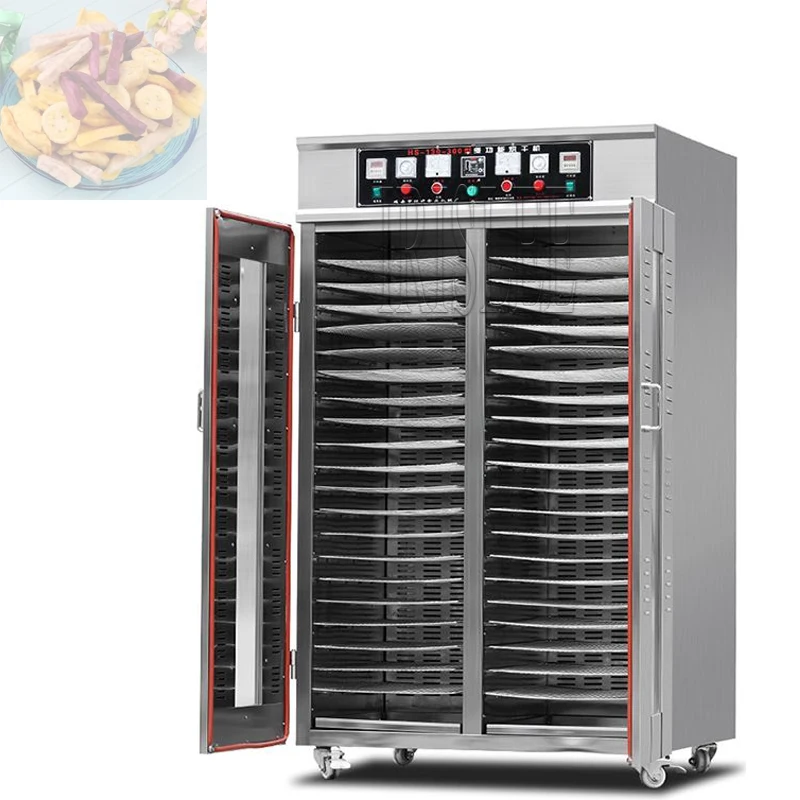 

Commercial Food Dehydrator Fruit Dryer Stainless Steel Sausage Meat Tea Pepper Vegetables Drying Machine 220v