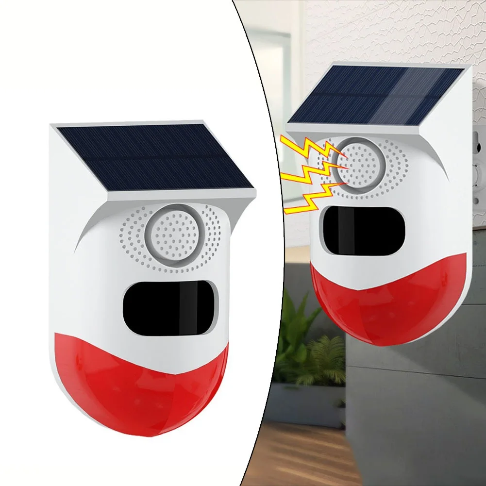 

Outdoor PIR Infrared Solar Alarm Waterproof CT80D Anti-Theft Strobe Sensor Construction Sites Easy Installation Control System