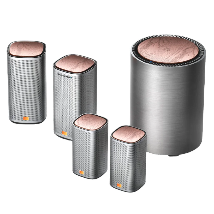 Aiue Factory 5.1Ch Sistemi Home Theater Soundbar Con Subwoofer Wireless Bluetooth5.0 Soundbar Altoparlante Bluetooth In Legno Per Tv