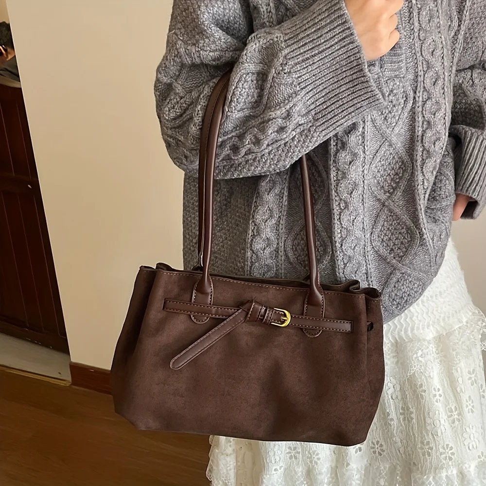 Luxury Retro Large Capacity Shoulder Tote Bag for Women