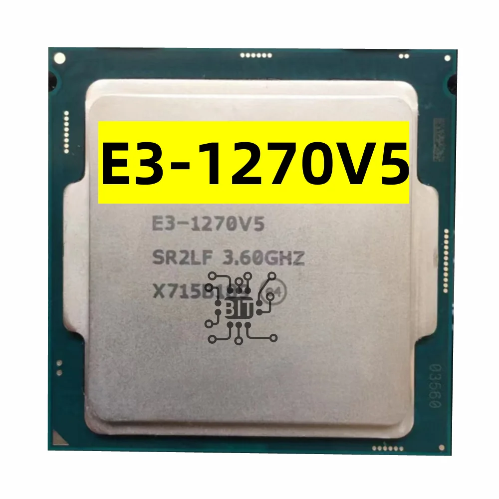Xeon E3-1270V5 3.60Ghz Quad-Core 8Mb Smartcache E3-1270 V5 Ddr4 2133Mhz Ddr3L 1600Mhz E3 1270 V5 Fclga1151 Tpd 80W