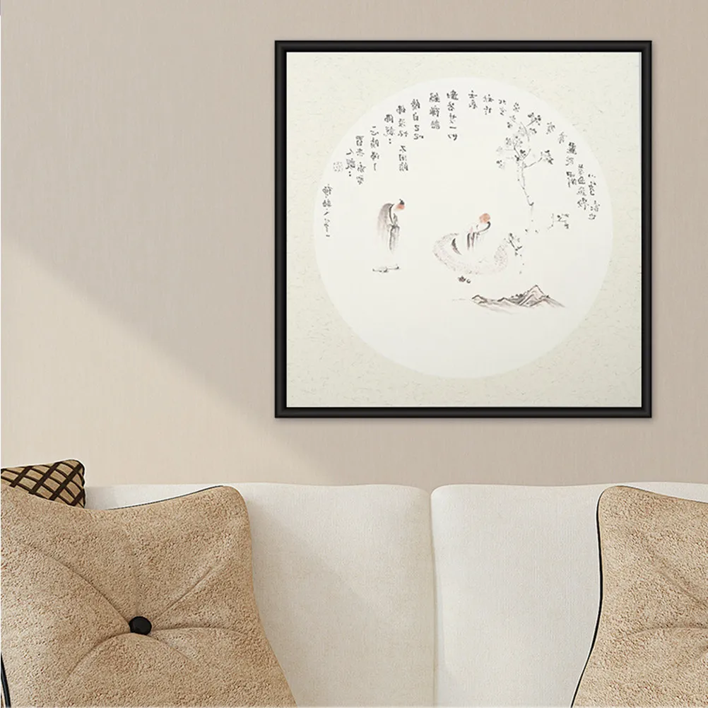 10장 중국화 팬 표면 종이 두꺼운 Xuan 종이, 수묵화용, 물 흡수 및 잉크 확산 아트용