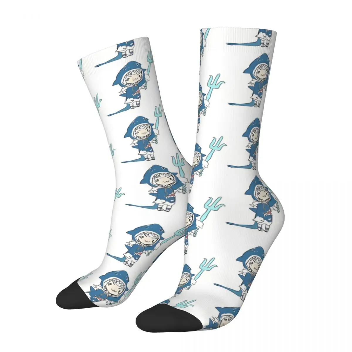 

Gawr Gura Loading Screen Hololive Anime Kawaii Socks School Cartoon Pattern Socks