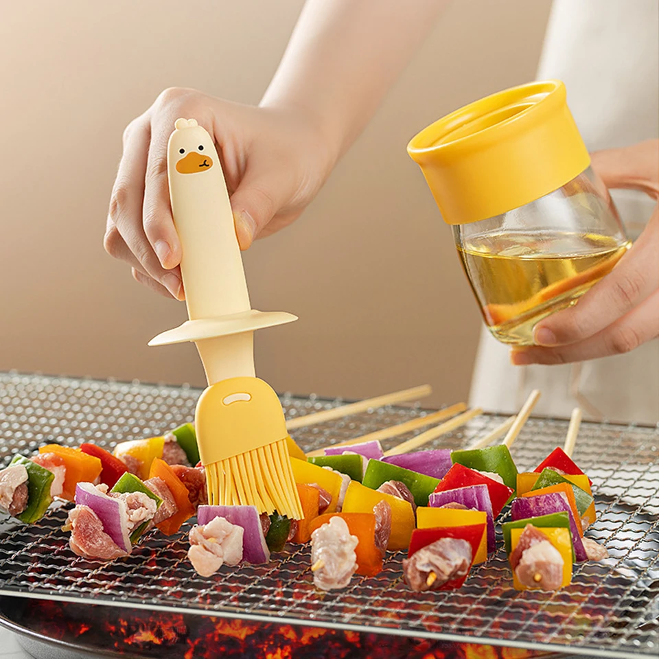 Kitchen Oil Brush Oil Bottle Seasoning Bottle High Temperature Air Fryer Oil  Brush Electric Grill Pan Barbecue Brush Oil - AliExpress